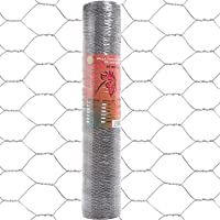 Malla Gallinero Galvanizada - Conejera - Gallinera (Alambre de 0.7mm de diámetro y Luz de 16mm) (1 rollo de 1x50mt…